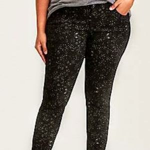 Stars and Moons Jeggings Black Wash